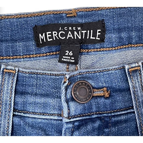 J. Crew Womens High-Rise Skinny Jeans Size 26 Distressed Stretch Denim 27X28 - Picture 3 of 5